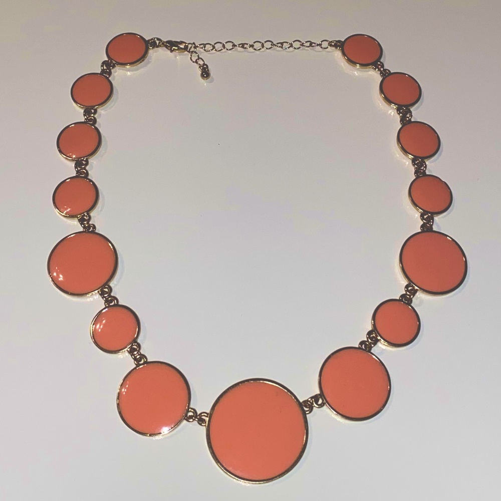 Pink & gold statement necklace